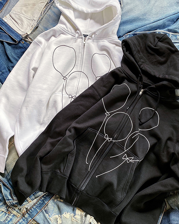 BIG BALLOON HOODED SWEATSHIRT