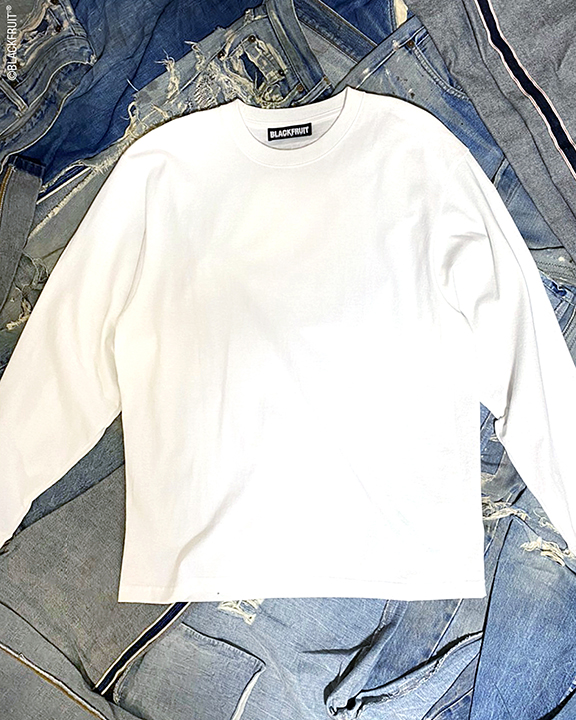 BKFR ON THE BACK PRINTED LONG-SLEEVE-SHIRT