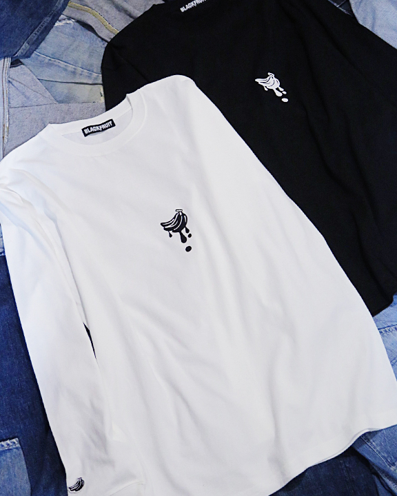 DRIP BANANA PRINTED LONG-SLEEVE-SHIRT